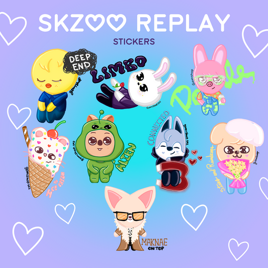 Sticker set skzoo replay